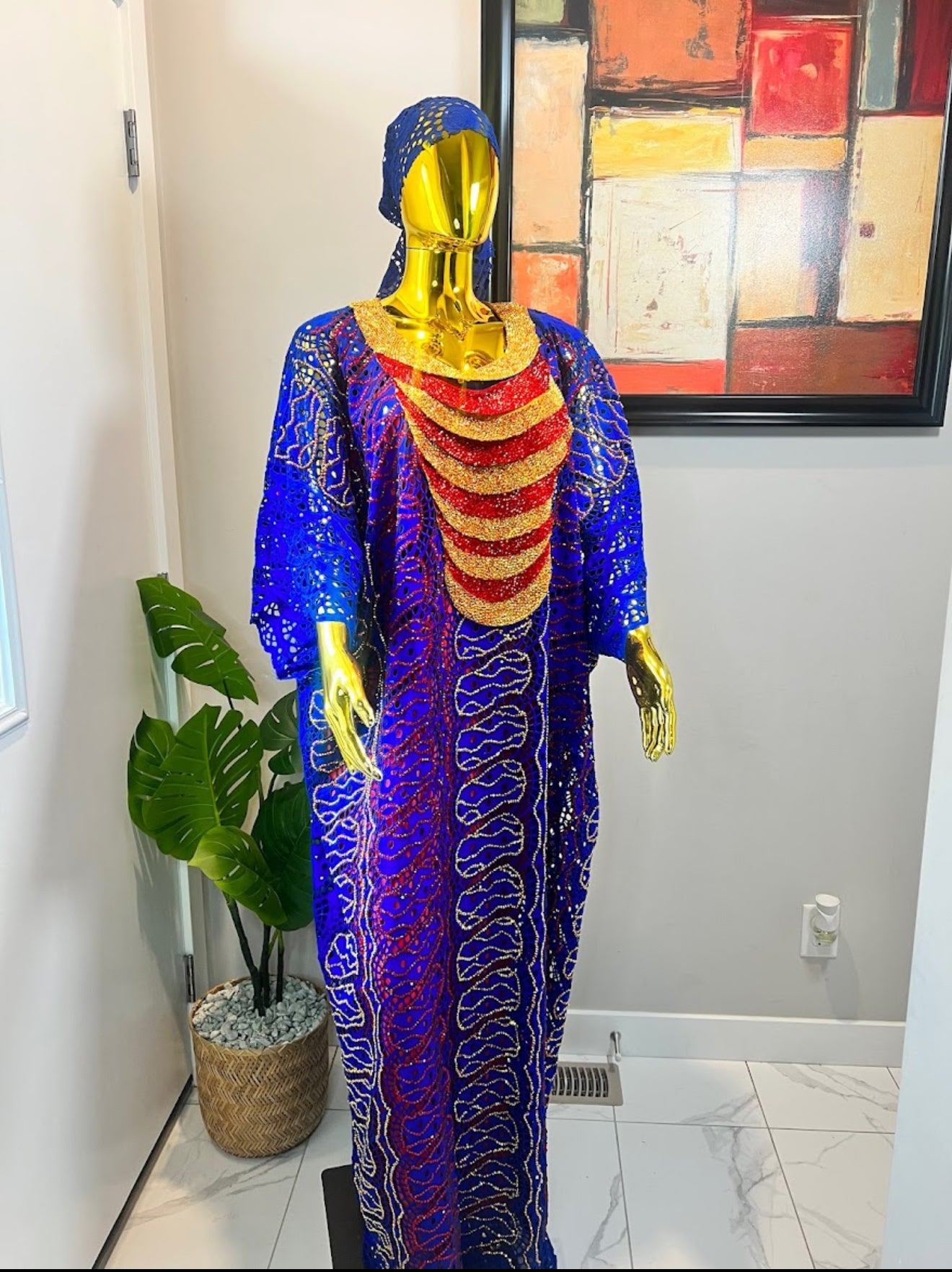 Senegal attire with Rhinestones