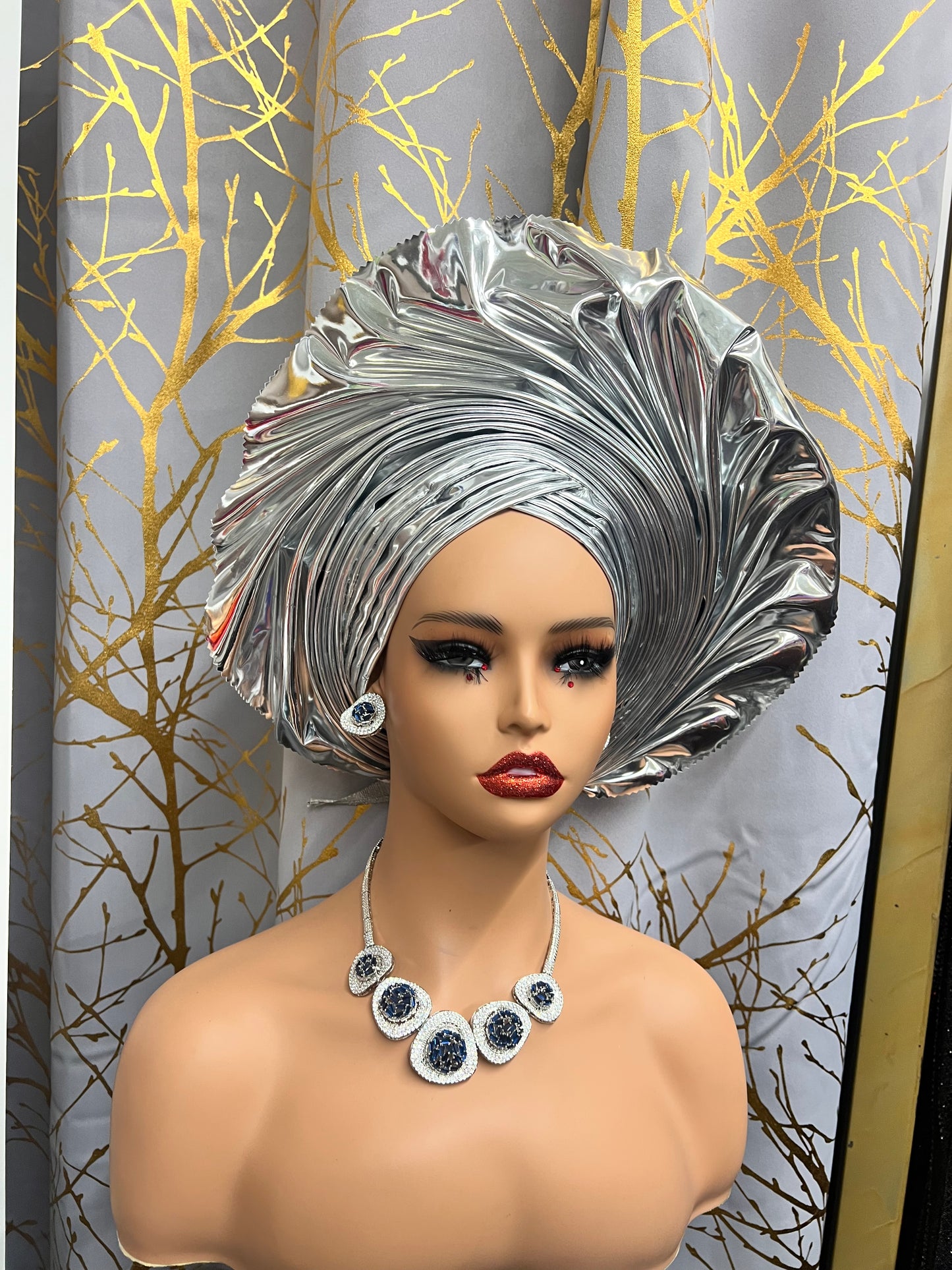 Silver leather Autogele