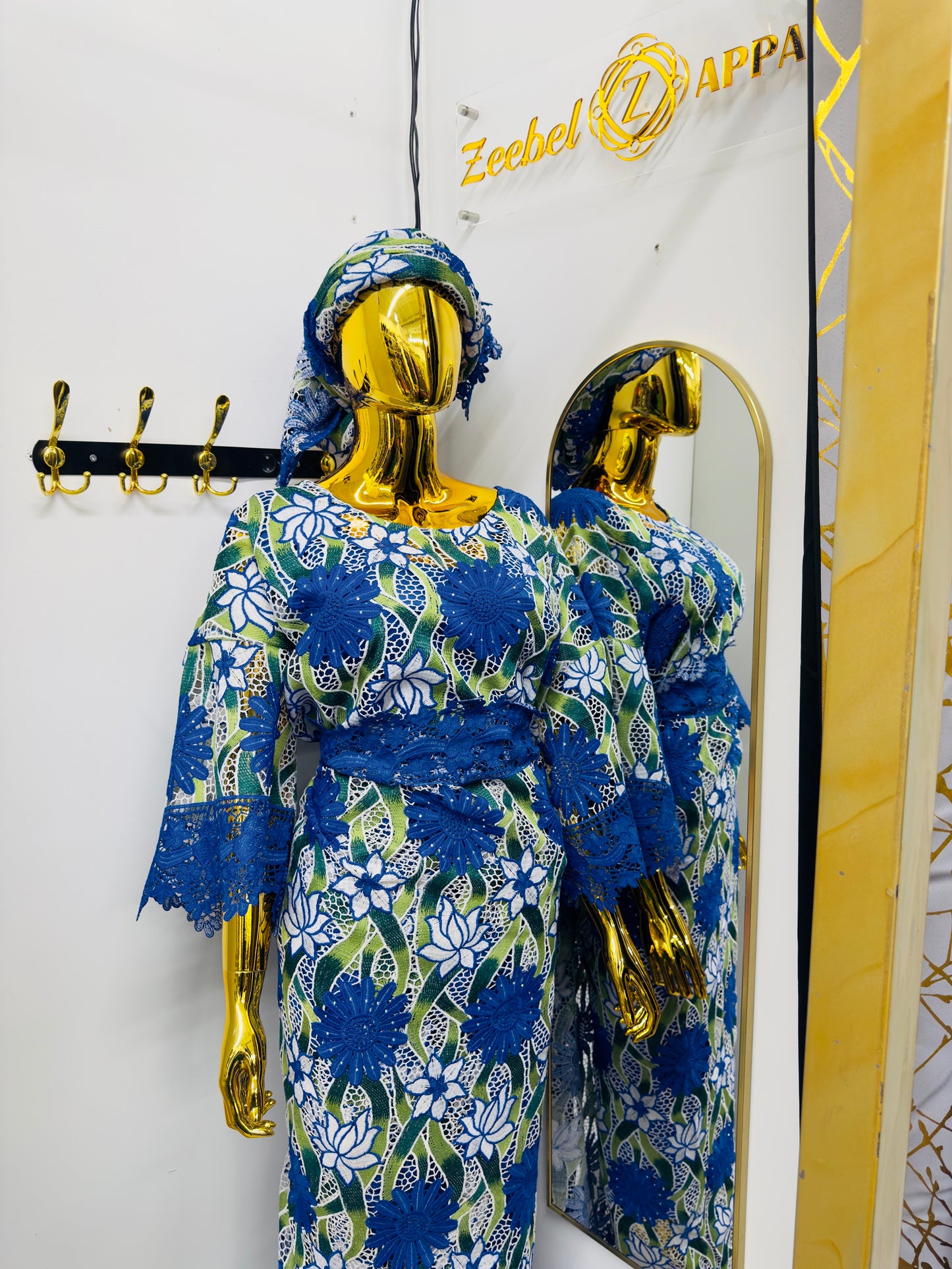 Blouse & Wrapper Set