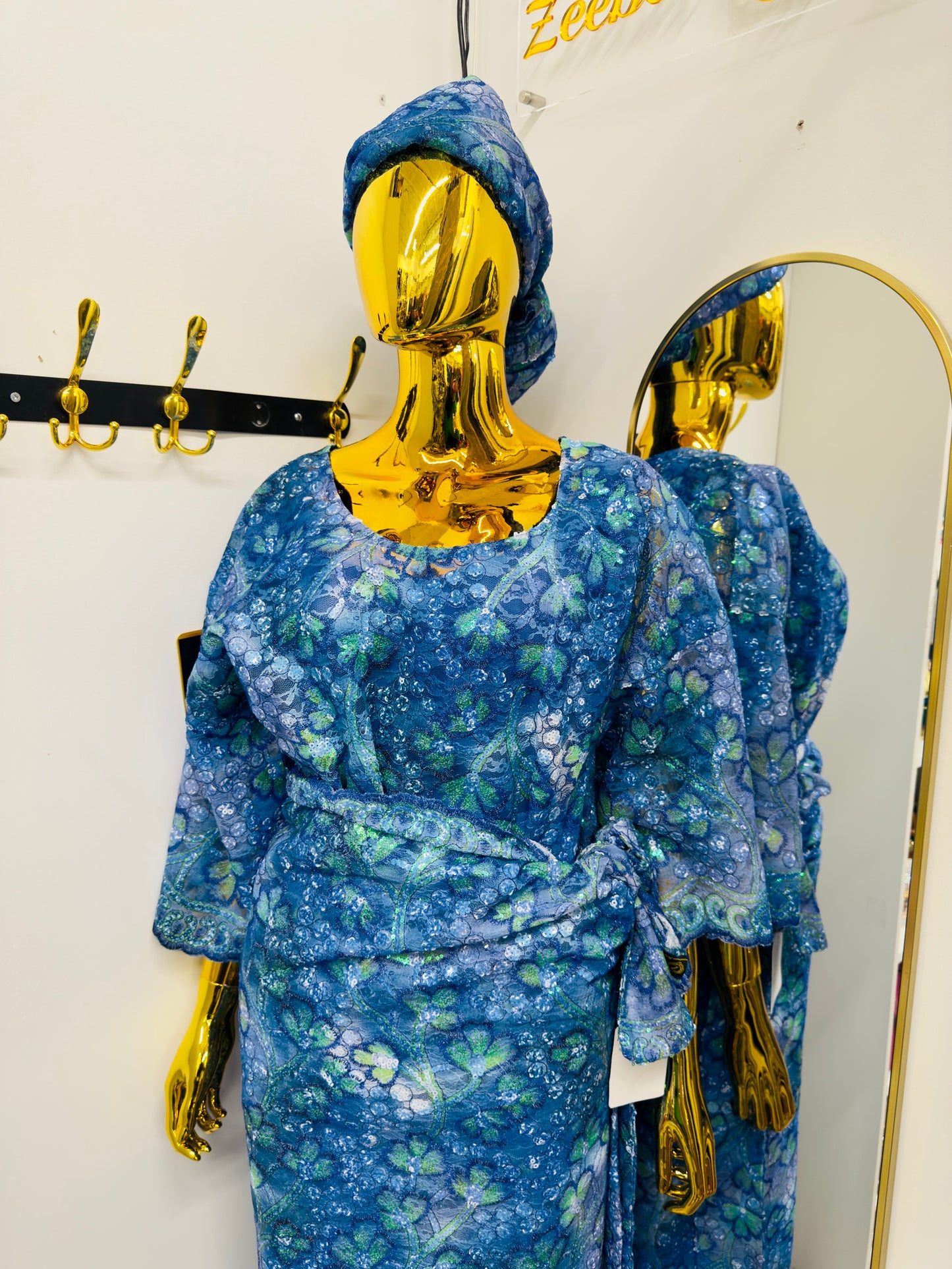 Blue Lace Iro & Buba Attire