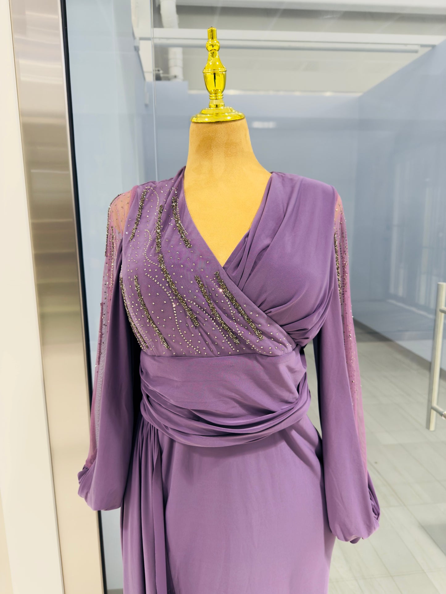 Purple Evening Gown