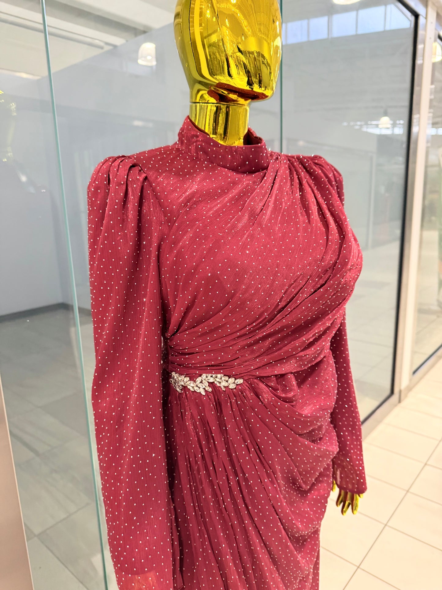 Sweet As Honey Red Gown