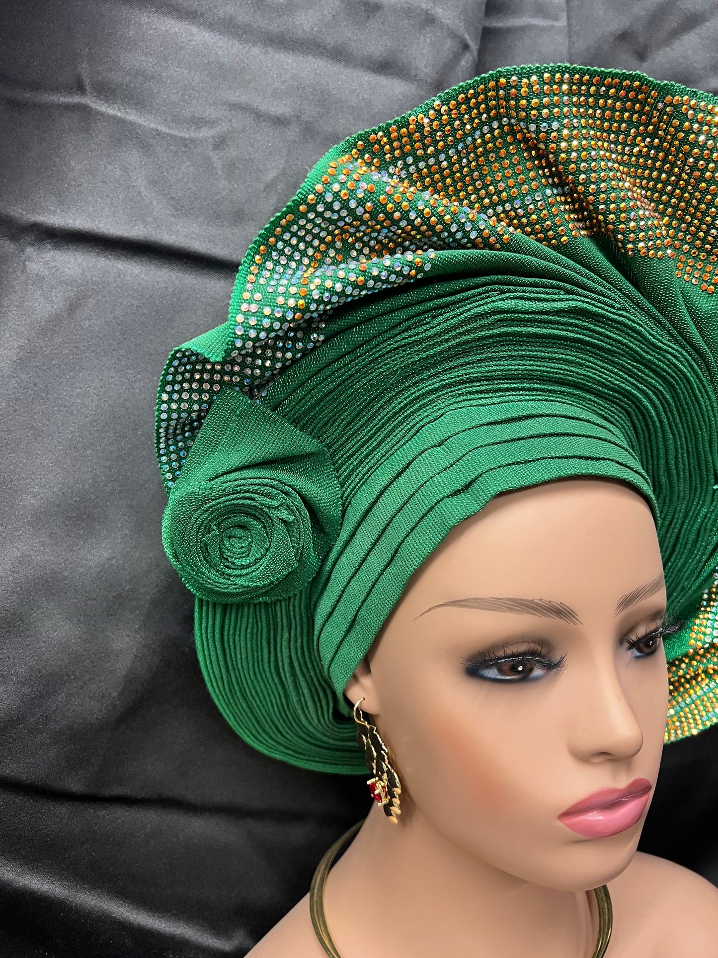 Green sequins Autogele