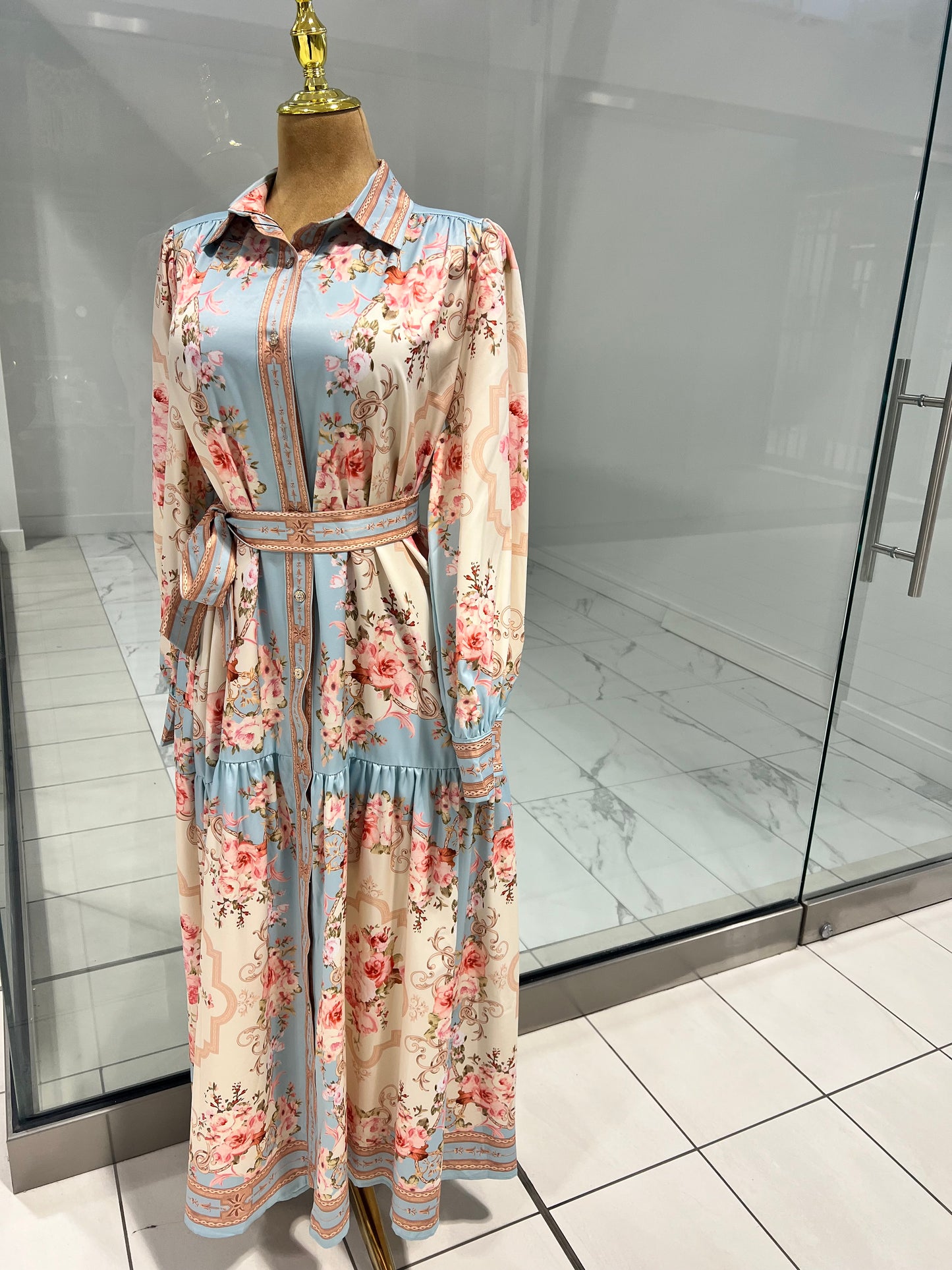 ๐ธ Elegant Floral Dress โ Embrace Timeless Beauty
