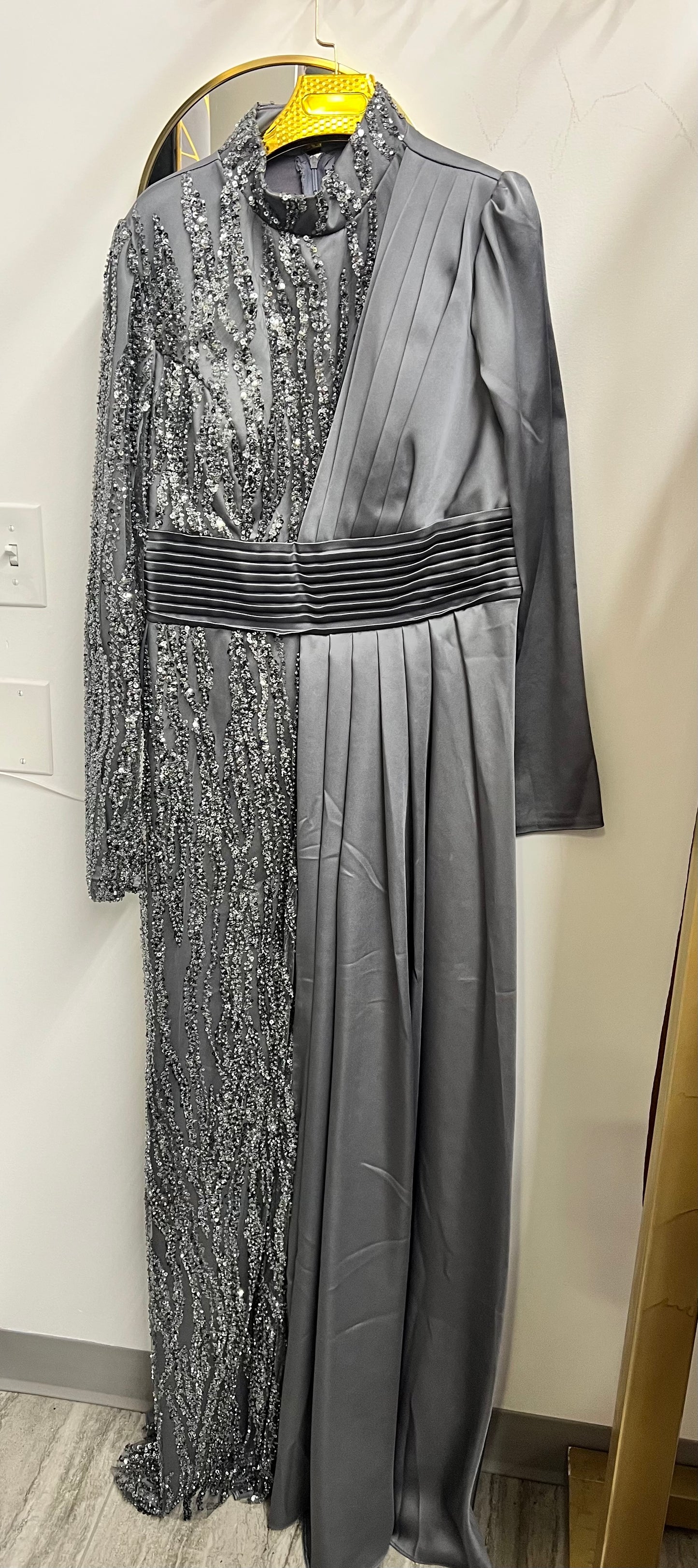 Silk Royal Blue Evening Gown