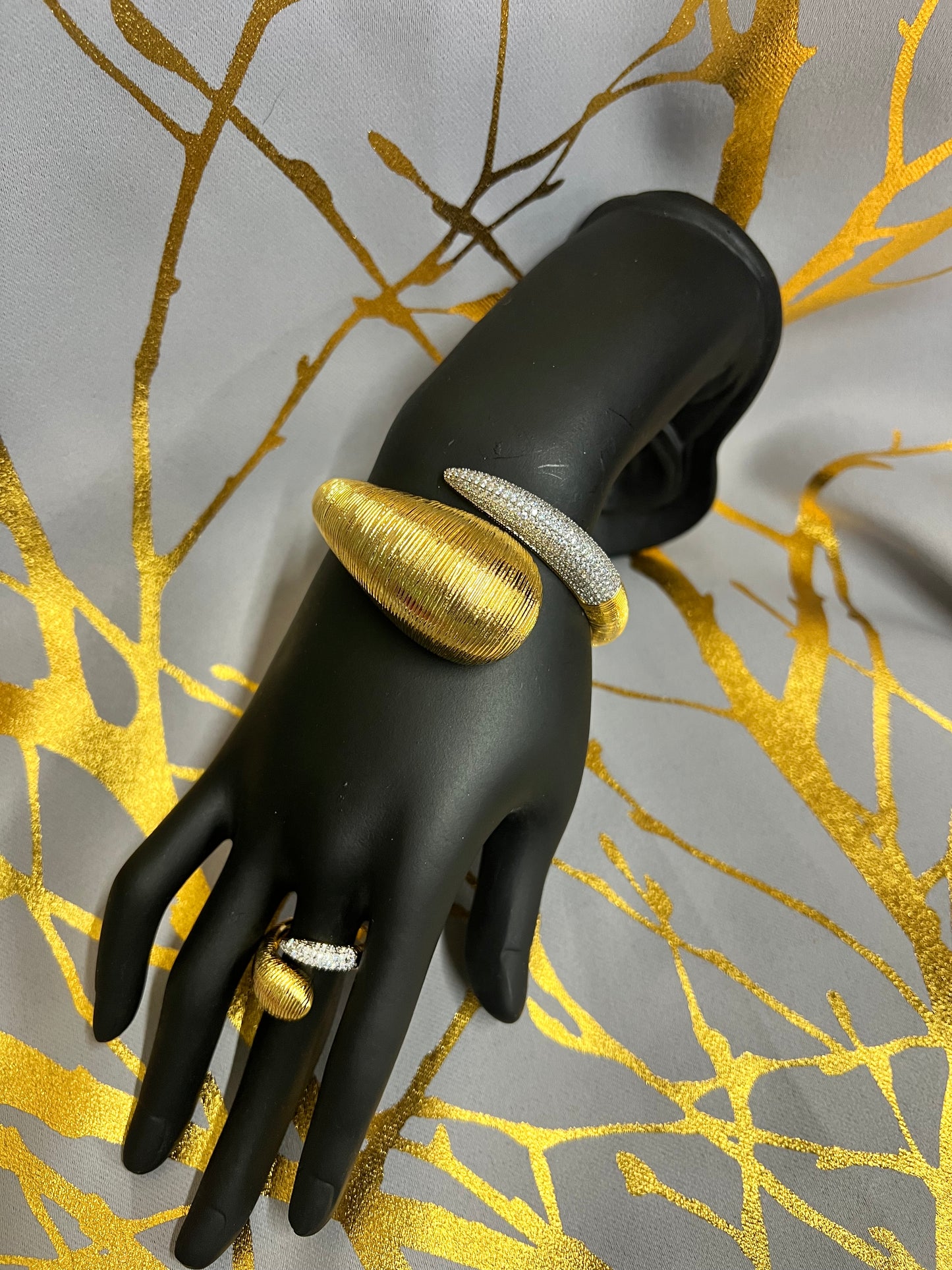 Bold Gold Bracelet and ring