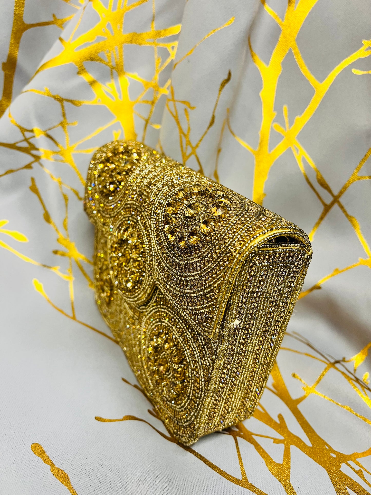 Gold Beaded Bag