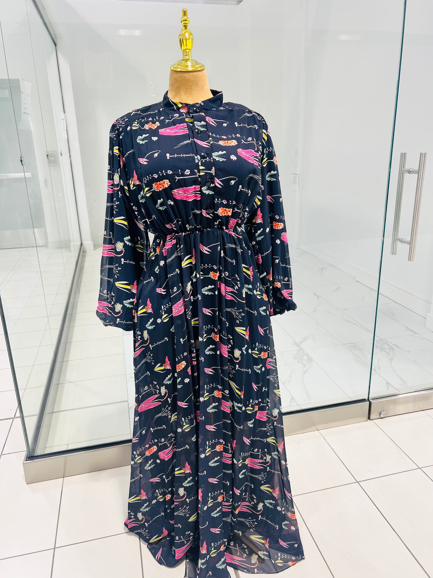 Colorful chiffon Dress