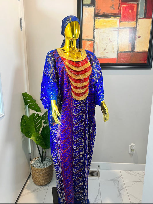 Senegal attire with Rhinestones