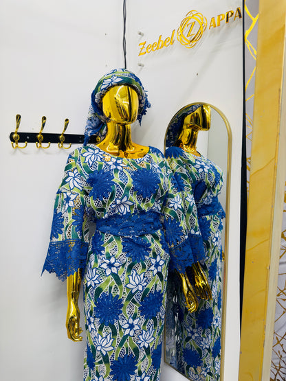 Blouse & Wrapper Set