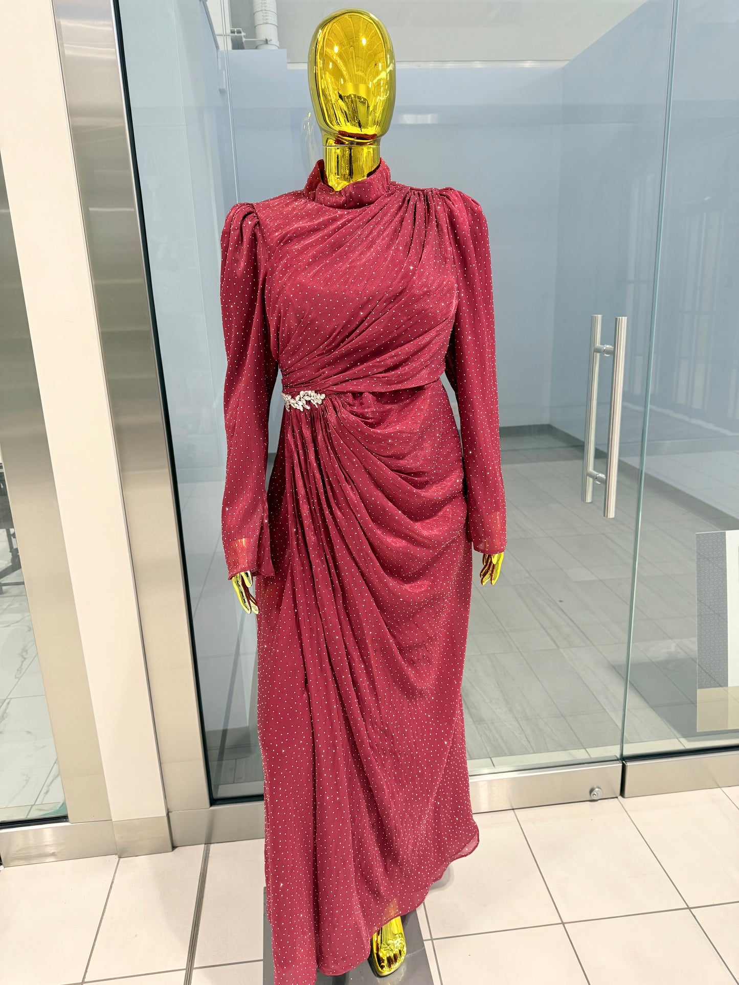Sweet As Honey Red Gown