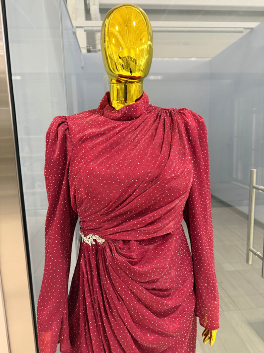 Sweet As Honey Red Gown