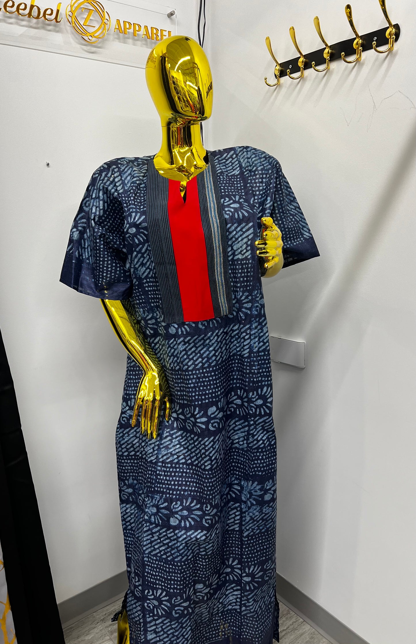 Blue Tie and Dye gown