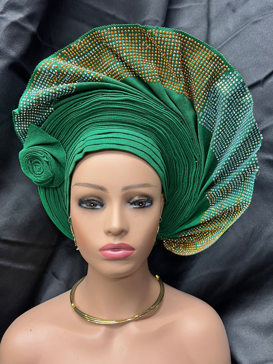 Green sequins Autogele