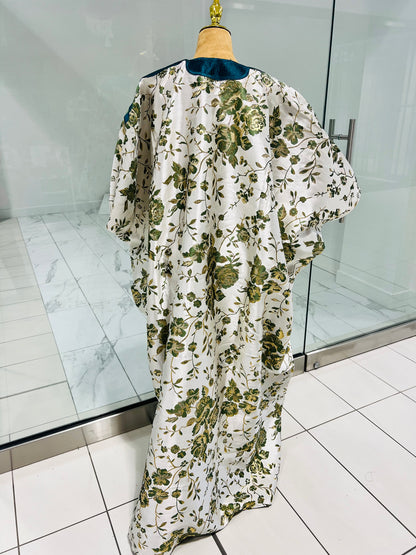 Green Embroidery Brocade