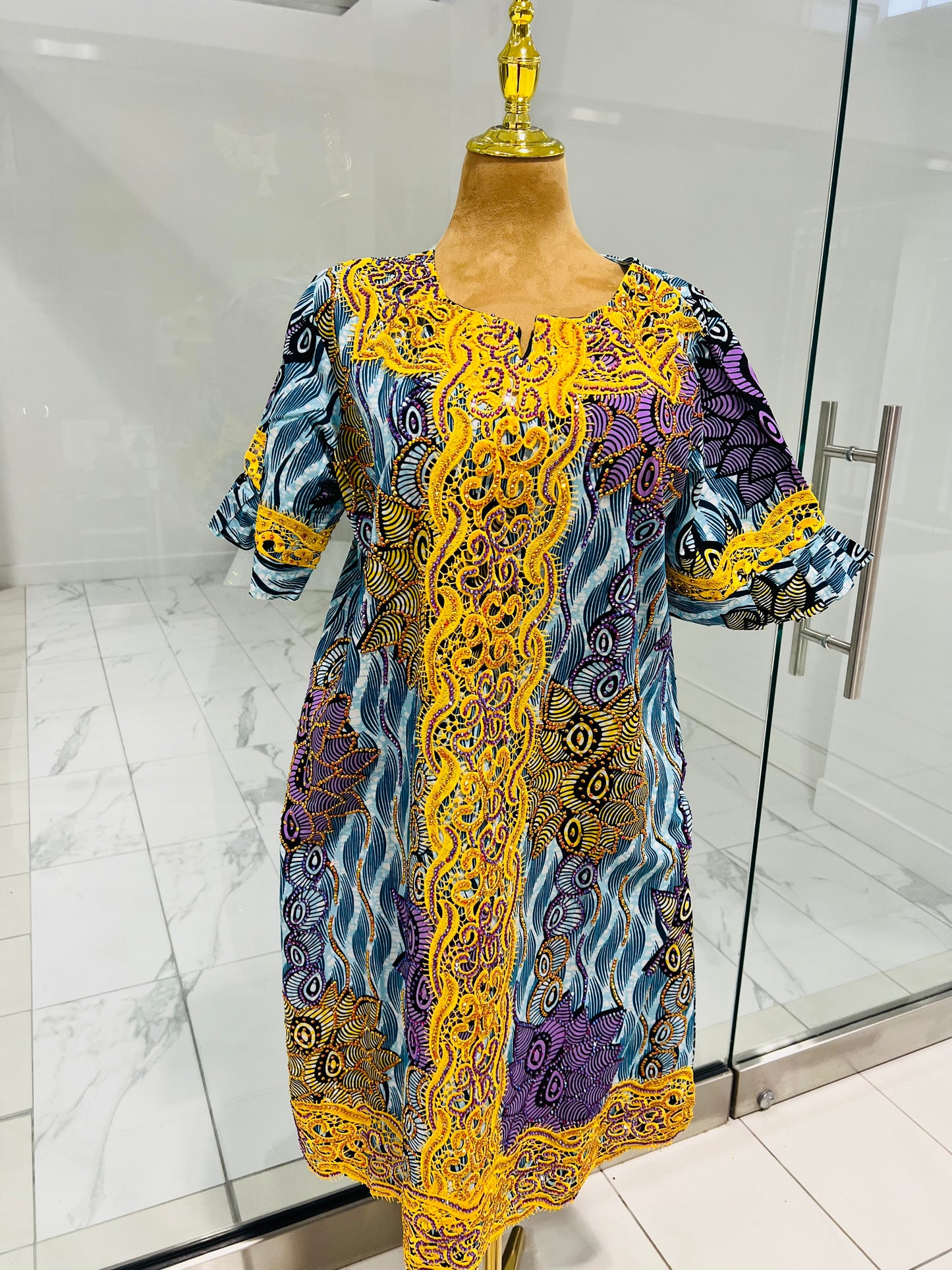 Embroidery Ankara Africa Attire