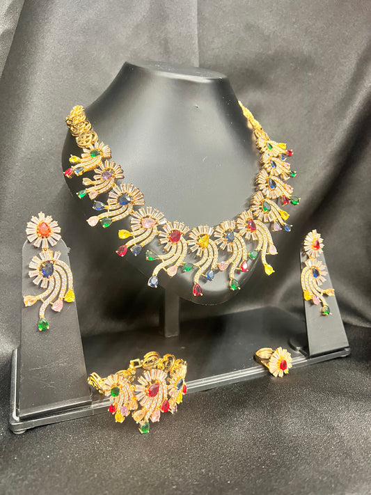 Charming Zirconia Jewelry Set