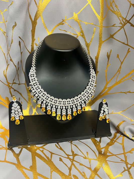 Silver Zirconia necklace