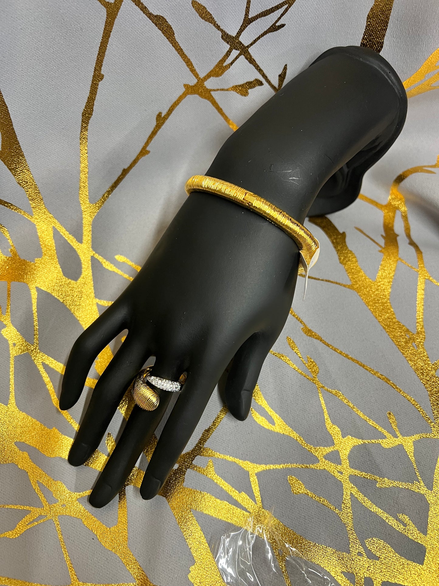 Bold Gold Bracelet and ring