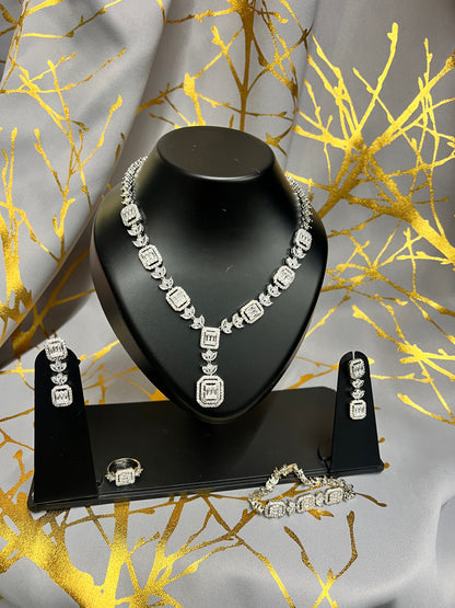 Silver zirconia Set