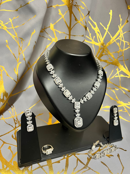 Silver zirconia Set