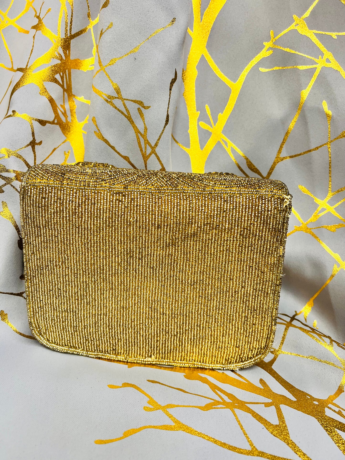 Gold Beaded Bag