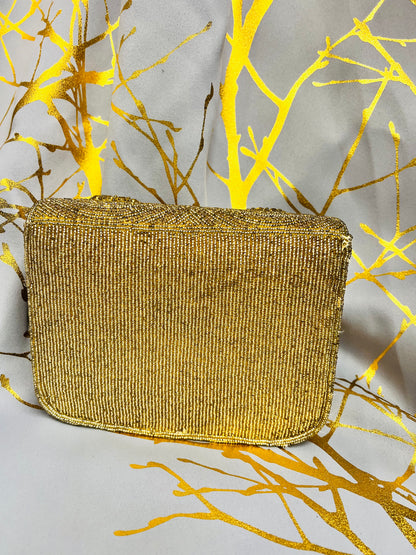 Gold Beaded Bag