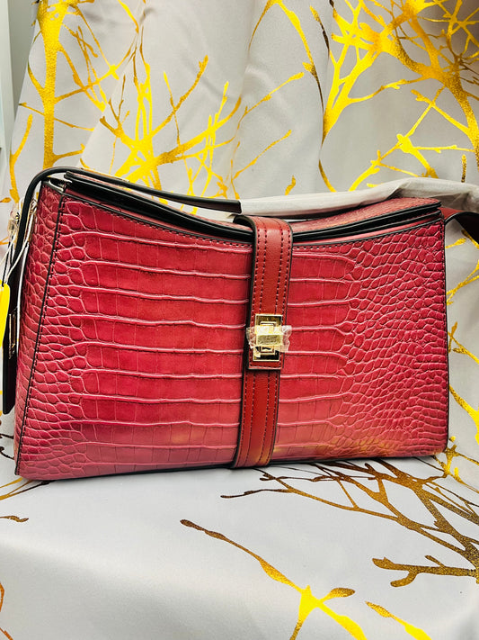 Wine leather bag