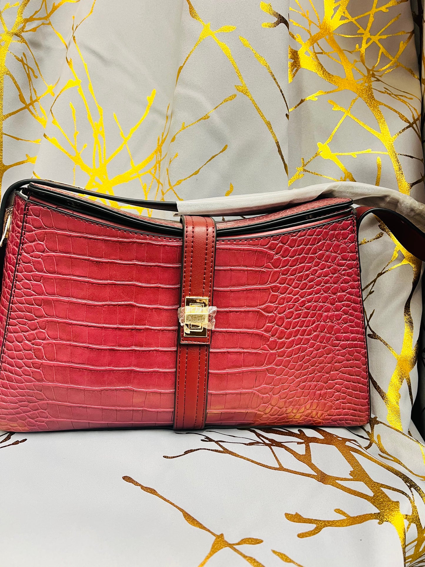 Wine leather bag