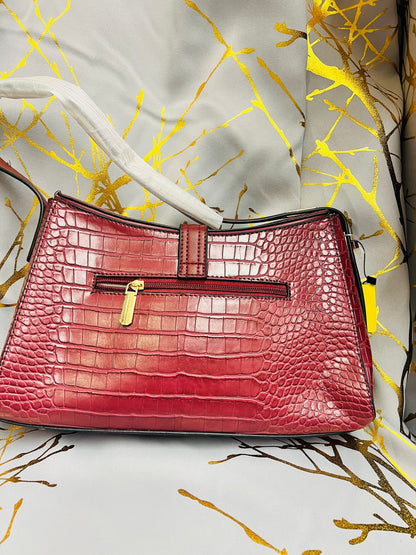 Wine leather bag