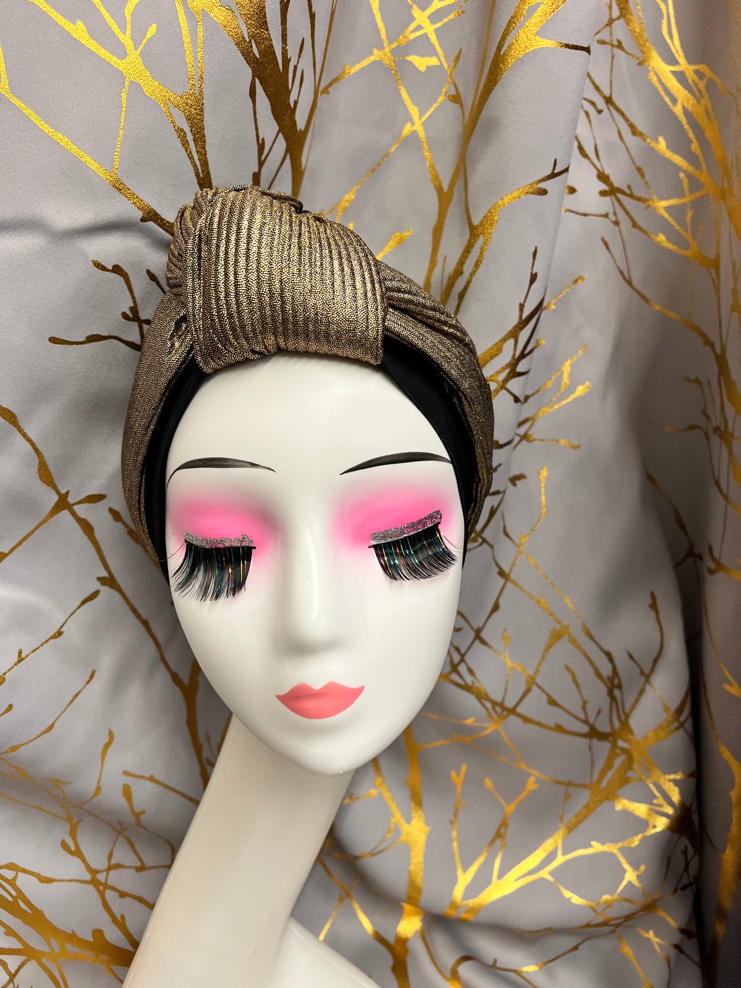 Gold and Black Turban