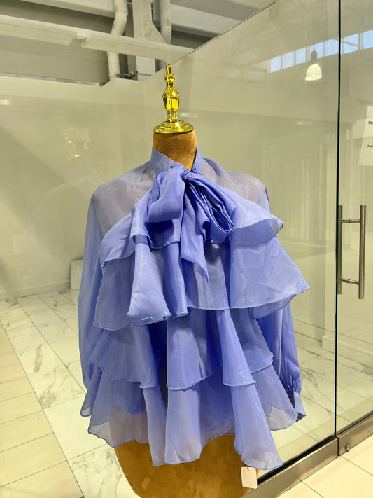 See Through Ruffle Top