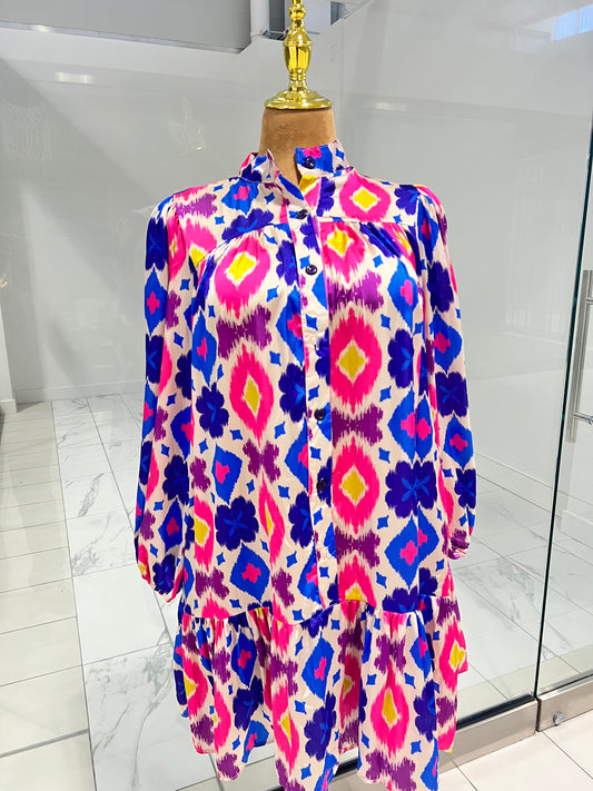 Multicolour Short Dress