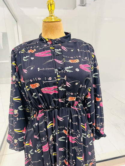 Colorful chiffon Dress