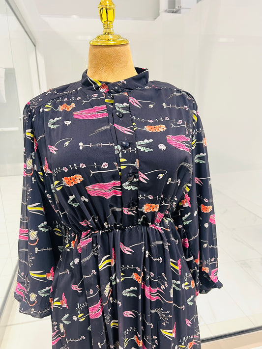 Colorful chiffon Dress