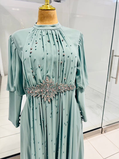 Teal Green Gown