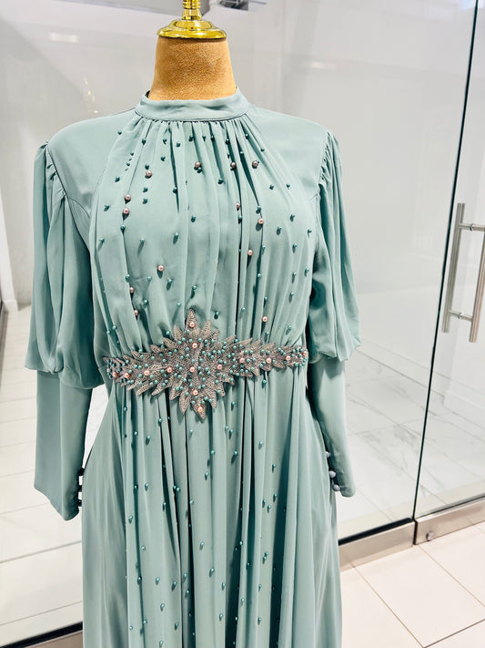 Teal Green Gown