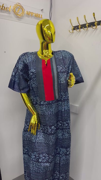 Blue Tie and Dye gown
