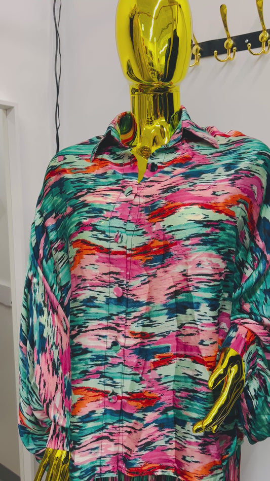 Silk Colorful 2‑Piece Set