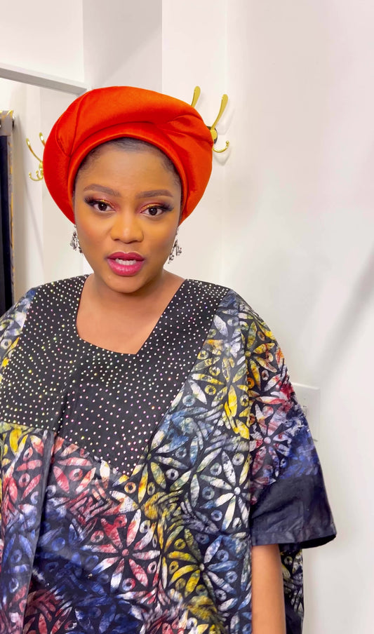 Adire Boubou & Pant Set